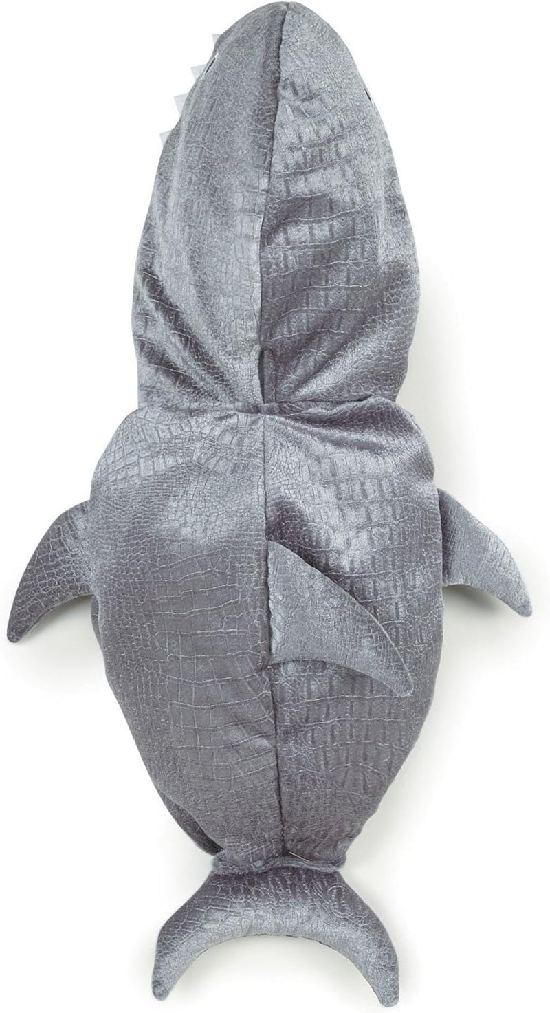 Gray Shark Costume for Dogs, Extra Small Size – Fits Small Breed Dogs up to 8” in Length, Machine Washable, Red